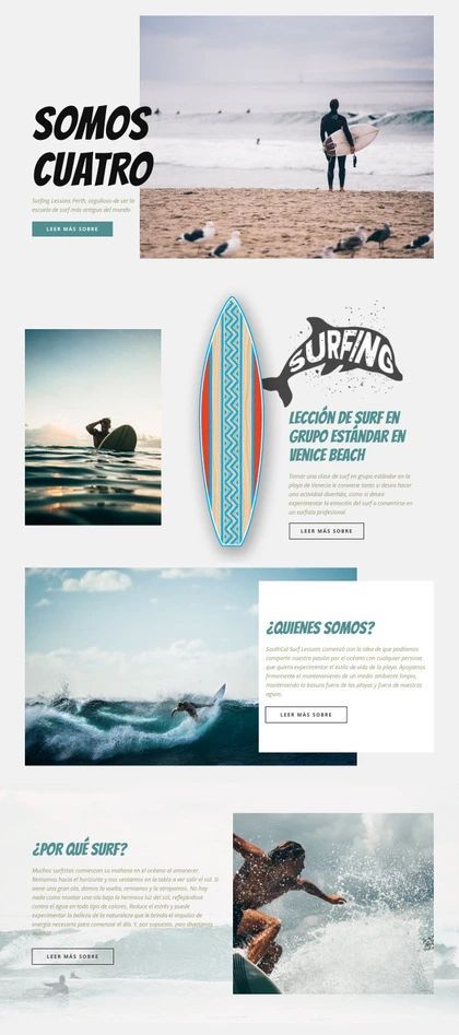 Surf Plantilla De Sitio Web