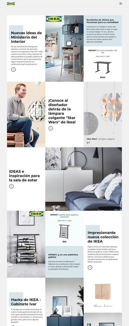 Inspiración De IKEA Plantilla De Sitio Web