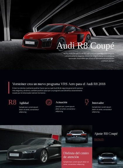 Coche Audi Aero Program Plantilla De Sitio Web
