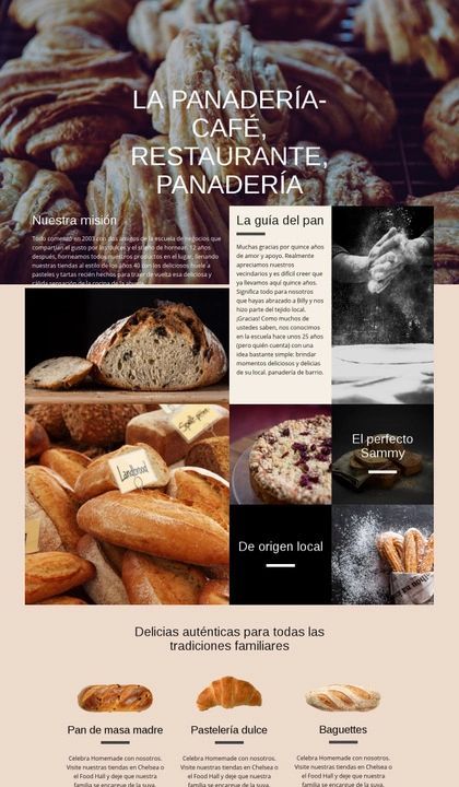 La Pastelería Plantilla De Sitio Web