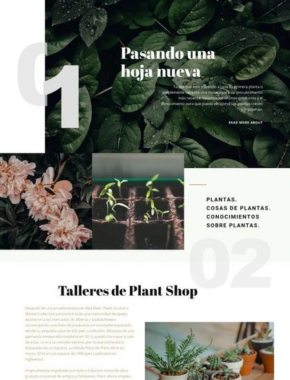 Tienda De Plantas Plantilla De Sitio Web
