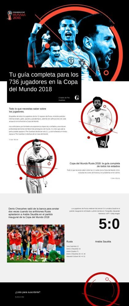 Copa Del Mundo 2018 Plantilla De Sitio Web