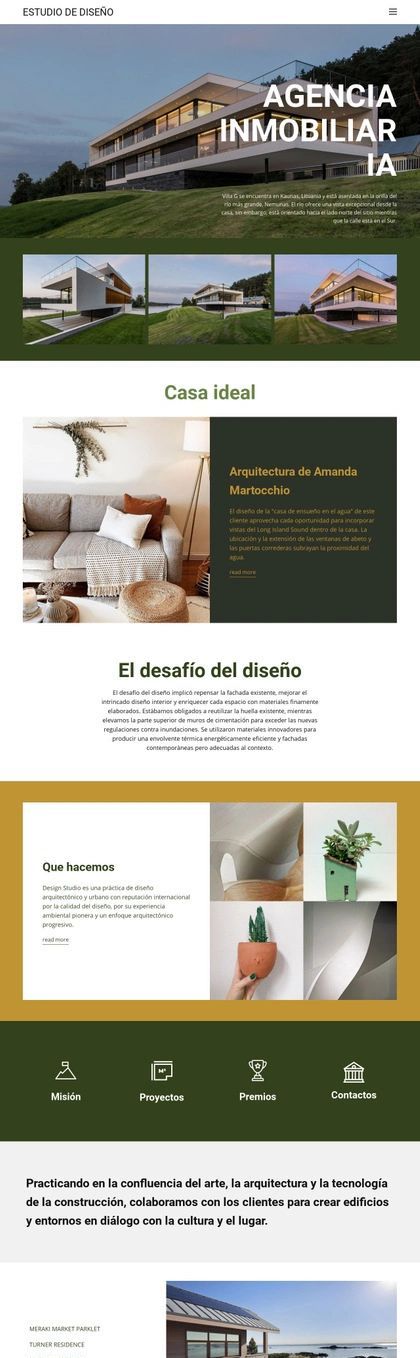 Venta De Casas De Lujo Plantilla De Sitio Web